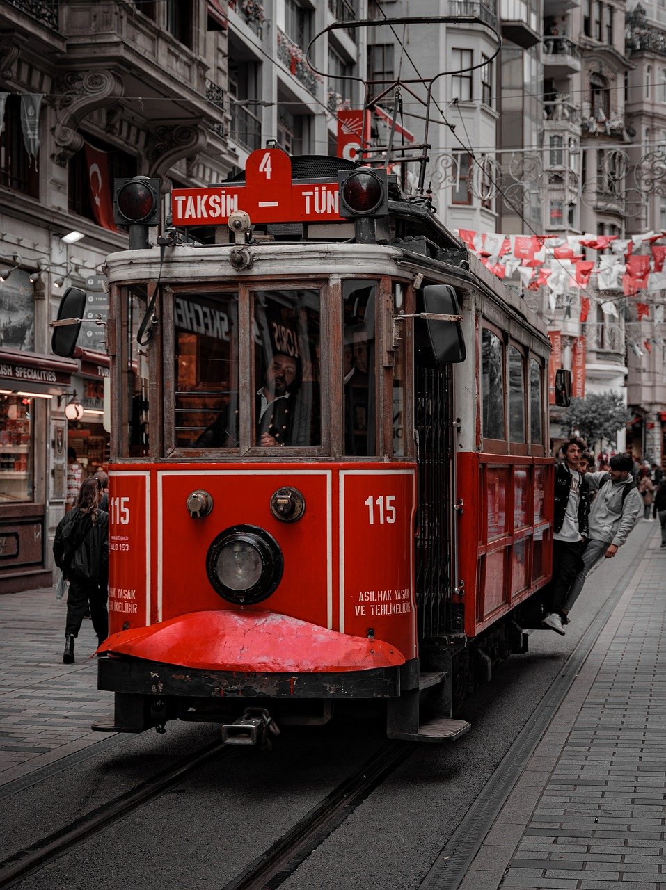 taksim, istanbul, tram